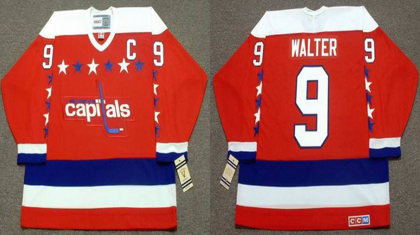 2019 Men Washington Capitals 9 Walter red CCM NHL jerseys